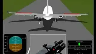 S7 Siberia Airbus A310 F-OGYP collision on landing computer simulation in Irkutsk 07/09/2006