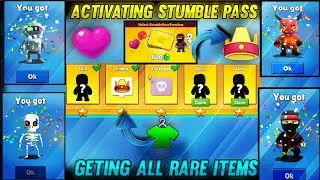 stumble guys/stumble pass activateing/geting all rare bundle and emote/how to get stumble pass/ aqy