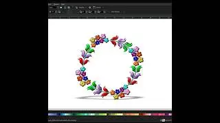 How To Create Flower Logo Design in CorelDraw 2024 | Using Artistic MediaTools | Drawing #shorts