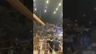 Аттракцион птеродактили остров мечты.Москва.