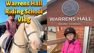 Riding Lesson at Warrens Hall Riding School Vlog #horses #ridingschool #horse