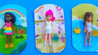 Polly Pocket Gökkuşağı Yıldız Müzik Parti Kıyafet Giydirme Dress Up game