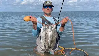 speckled trout fishing in the fall (Galveston, Texas)