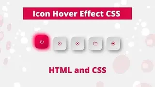 How To Make Hover Effect on Icon Using HTML and CSS | icon hover effects css | Source coder