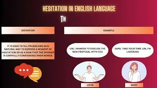 HESITATION IN ENGLISH LANGUAGE