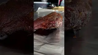 How to wrap baby back ribs. #shorts
