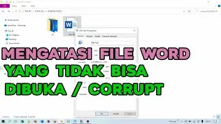 Tutorial on How to Fix Word Files That Cannot Be Opened / Are Corrupt