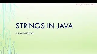 Strings in java|| String Array in java