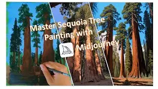 Acrylic Painting for Beginners: National Park Series - Master Sequoia Tree Painting with Midjourney