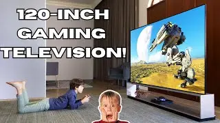 THIS 120-INCH GAMING TELEVISION IS SO AWESOME!! 😯🔥🔥🔥