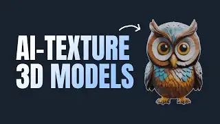 Use AI to Retexture any 3D Model - 3D AI Studio Texture Workflow (Part 2)