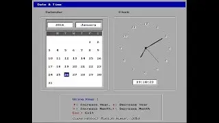 GUI Calendar & Clock  - JustdoCodings
