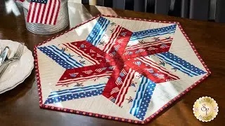 How to Use  the 60º Diamond Ruler to Make a Table Topper  | a Shabby Fabrics Tutorial