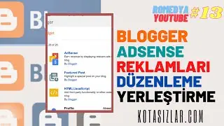 Blogger Adsense Reklamlarını Düzenleme 2021 #13