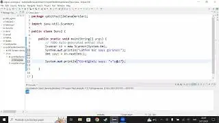 Java Dersleri: 3 - Java'da Input/Output, Scanner