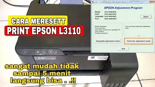 RESET EPSON L3110 | CARA MERESETT L3110 | TUTORIAL | RESETTER L3110