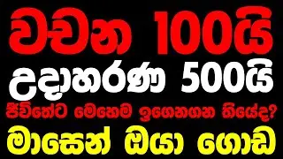 Spoken English For Beginners In Sinhala | Essential Lessons To Speak English | English Sinhalen