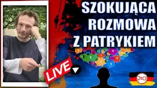 SZOKUJĄCA ROZMOWA z PATRYKIEM - JACEK w BERLINIE - LIVE🔴