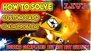 How To Solve Custom Card Problem In Free Fire || Custom Card Not Getting Problem Solution ||
