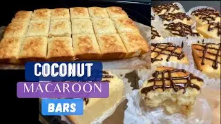 Coconut Macaroon Bars with Ganache