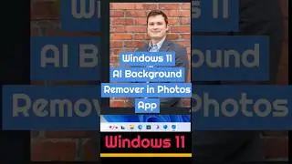 How to remove background from an image using Photos App AI in Windows 11? #windows11 #ai #aitools