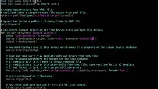 13.  Jinja2 template for juniper devices configuration