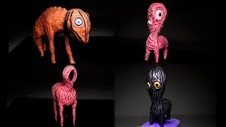 Big Charlie, Lamb, Lil Nugget & Void Nugget ➤ Trevor Henderson Creatures ★ Polymer Clay Tutorial