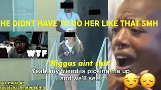 WHITE GIRL HELPS BLACK GUY CHEAT ON HIS PREGNANT GF IN GANGBANG