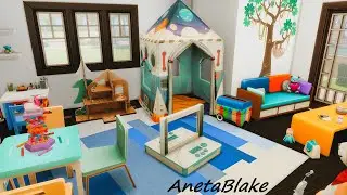 Family home with a playroom || The Sims 4 speed build || No CC
