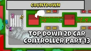 Countdown - How to create a 2D Arcade Style Top Down Car Controller in Unity tutorial Part 13
