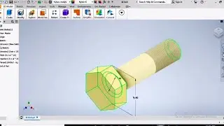 Software Autodesk Inventor Bolt Drawing for Assembly