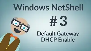 Windows NetShell : Default Gateway & DHCP Enable