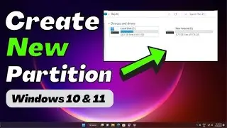 CREATE NEW PARTITION IN WINDOW 10 &11 FEW EASAY STEPS JUST IN 1 MIN