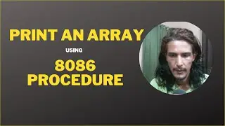 8086 procedure to print an array of numbers. 8086 program to print an array of numbers