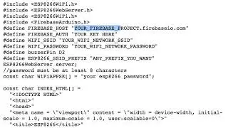 ESP8266 to Firebase Setup