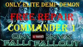 War Commander : ONYX FALLOUT / COMMANDER 1/ ONLY DEMI-DEMON/ FREE REPAIR
