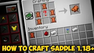 How to Craft Saddle in Minecraft 1.20+ ( All Editions) Working !! No Mods
