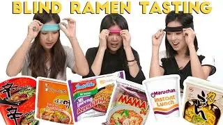 Blind INSTANT RAMEN Taste Test Challenge