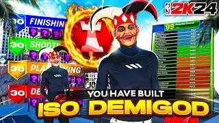 *NEW* META 6'1 PLAYMAKING SHOT CREATOR BUILD BROKE NBA 2K24! THE BEST PLAYSHOT GUARD BUILD in 2K24!