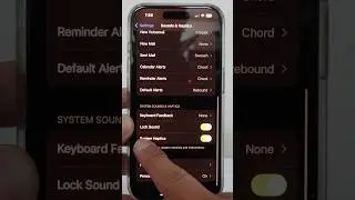 How to turn off lock sound on iPhone SUPER SIMPLE and EASY!