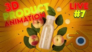 Creating product animationin  blender  #live #7