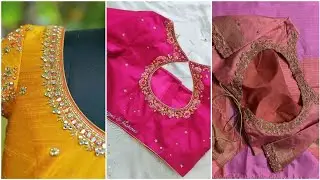 Awesome neck line aari/maggam work blouse design ideas 2023 || Latest maggam work blouse designs