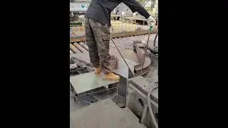 Sheet metal process. Modern technology machine make work easy