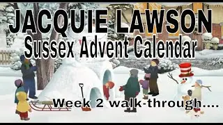 2022  Week 2 Jacquie Lawson Sussex Calendar - Walk-through!  Snow, Bears and Skating!