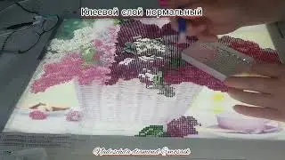 Выпуск 979/Сирень/Алмазная мозаика/Процесс/