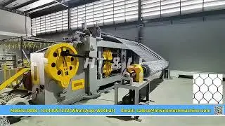 Heavy Duty  Stone Cage Hexagonal Wire Netting Gabion Basket Weaving Making Machine for Reinforcement