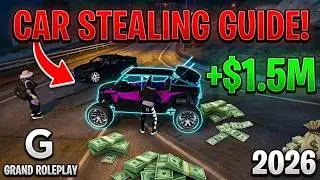 🚗 How to Make MILLIONS Stealing Cars in GTA 5 Grand RP | + GIVEAWAY 🎁