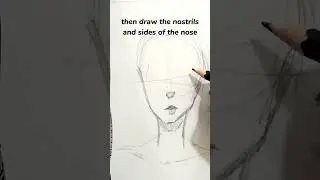 How I draw faces #art #portrait #drawing