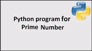 Prime Number in Python