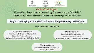 Day 4: Leveraging CollabGEO tool in teaching Geometry on DIKSHA